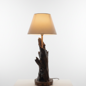 Unikatna Stolna Lampa od Masivnog Drveta "NightMood"